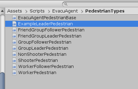 Creating a new Pedestrian script example
